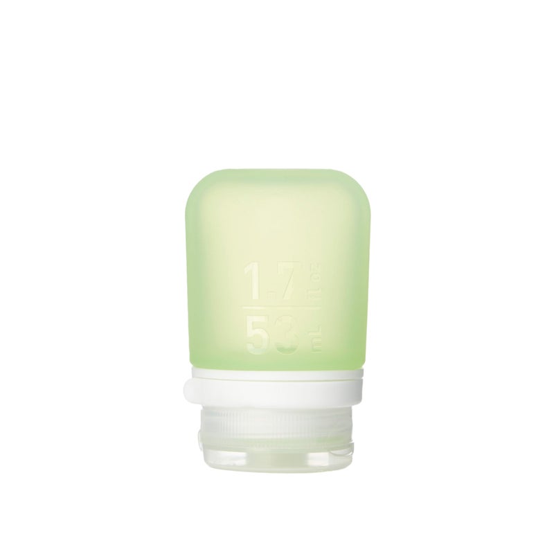 humangear GoToob+ (Small) | Refillable Silicone Travel Bottle | Locking Lid | Food-Safe Material | Green, Small (1.7 fl.oz; 53ml) - Image 1
